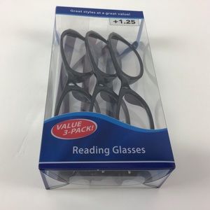 FGX International Value 3-Pack Reading Glasses +1.25